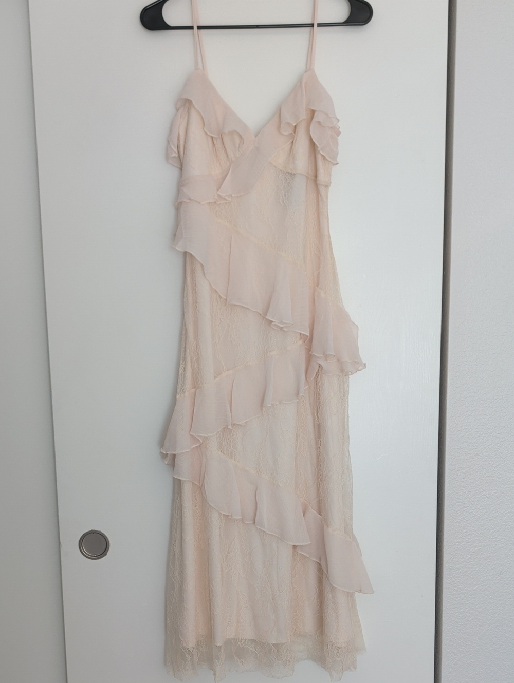Cream & Lace Slip Dress